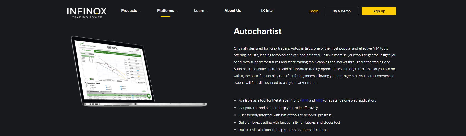 Infinox Review autochartist plugin Infinox Review autochartist plugin